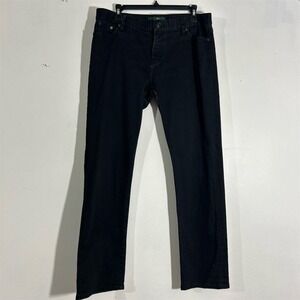 Lauren Jeans Co. Women's Black Straight Denim Jeans Size 6